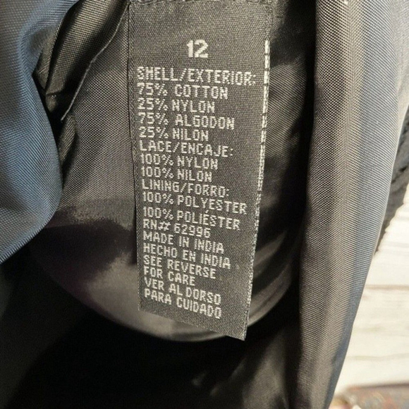 NWT Scarlett Nite Black Lace Little Cocktail Party Midi Dress Women Size 12 - Picture 3 of 11